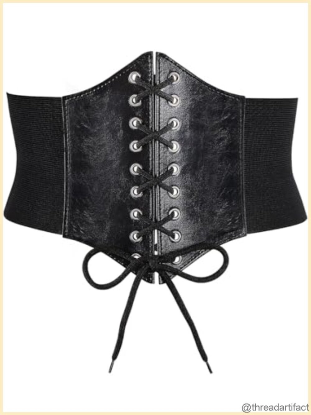 Lace Up Corset Waist Belt Women Victorian Costume Accessory